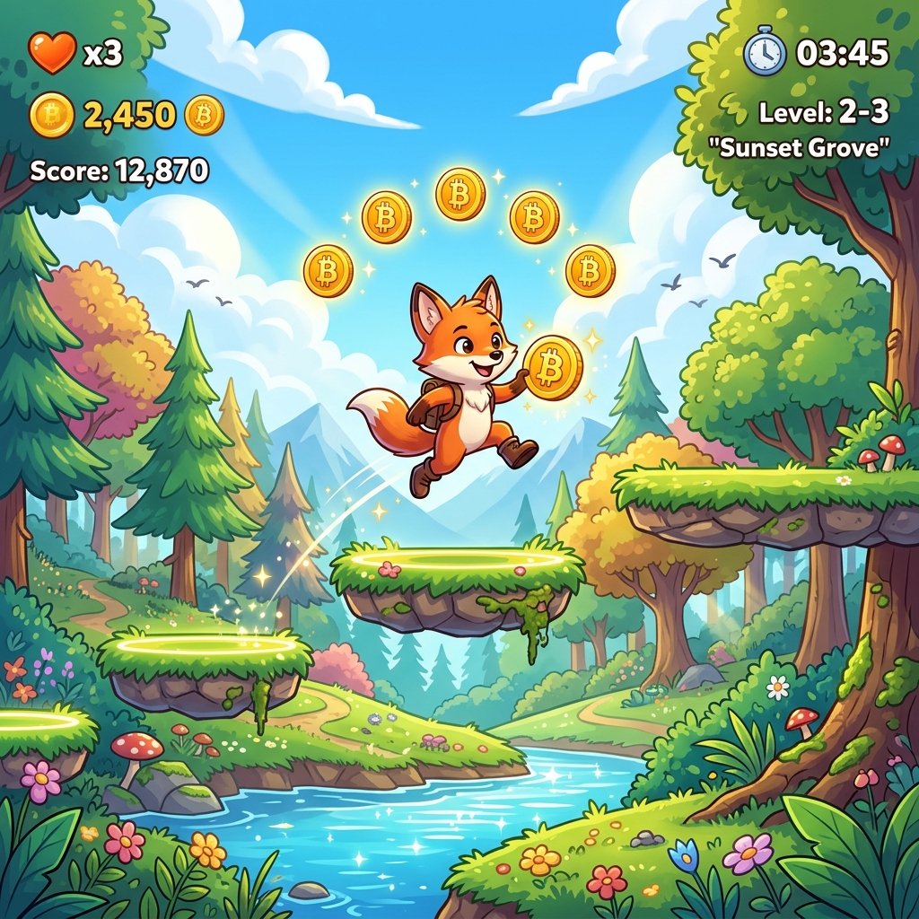 En Busca del Bitcoin en Sunnyland - Juego Unity